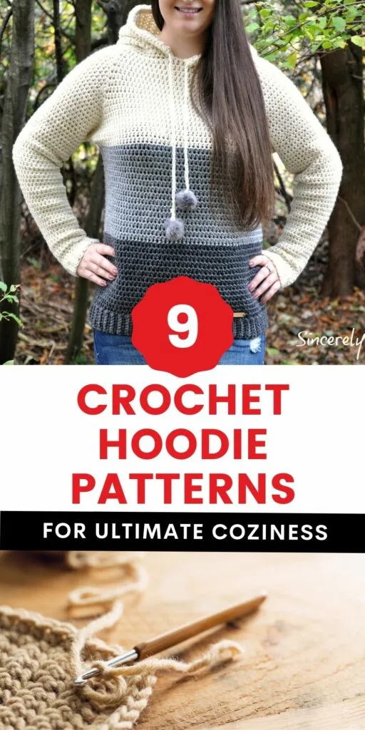 9 crochet hoodie patterns free and paid
