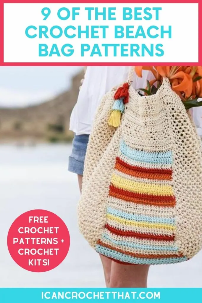 Tobago Bag, an easy crochet summer bag pattern made from hexagons