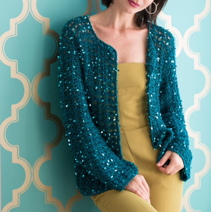 red heart crochet cardigan pattern free