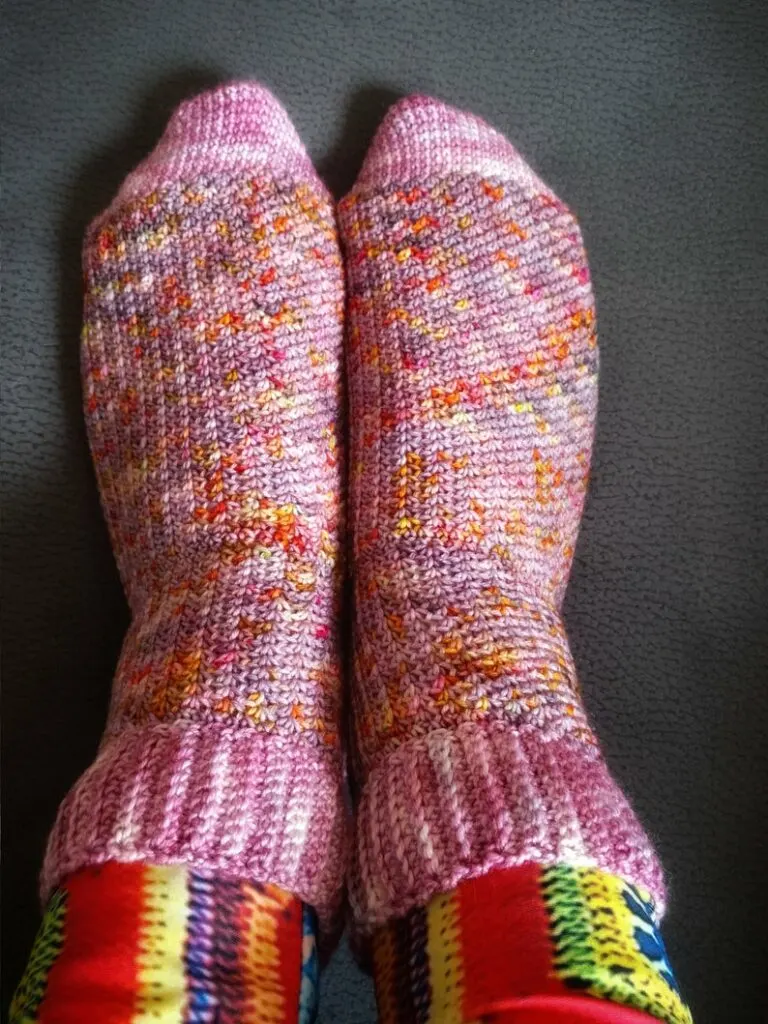 hope valley crochet sock pattern