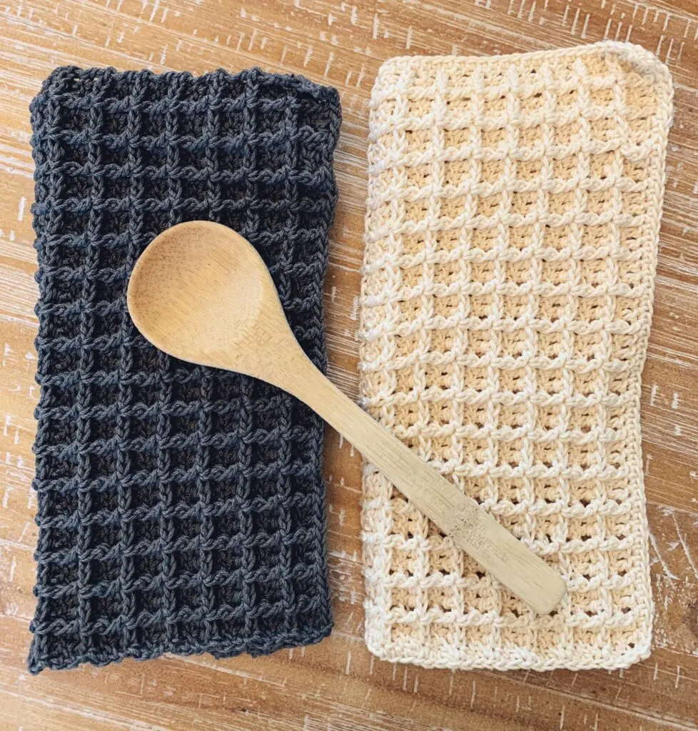 free crochet dishcloth pattern waffle stitch