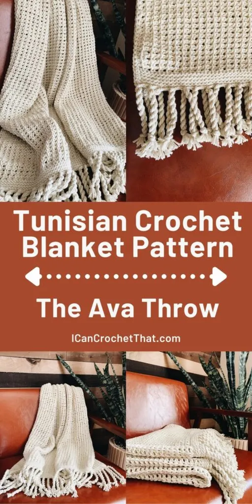 easy tunisian crochet blanket pattern