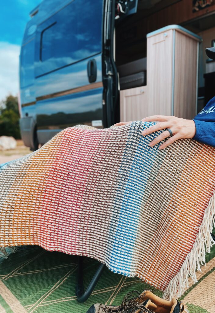 tunisian crochet camping blanket pattern