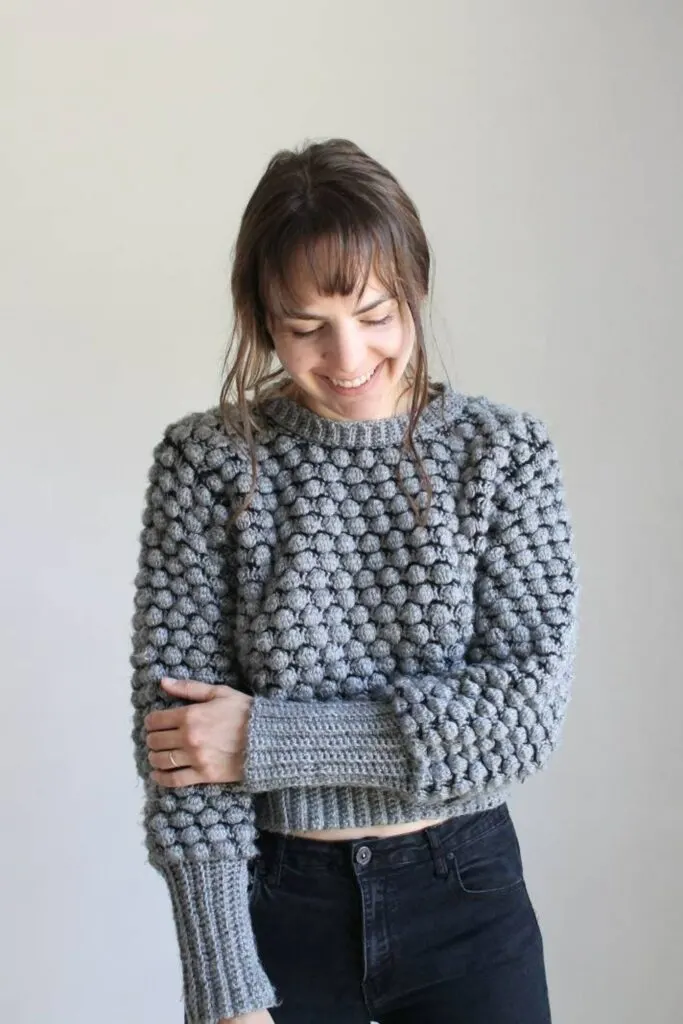 bobble crochet sweater pattern kay crochets