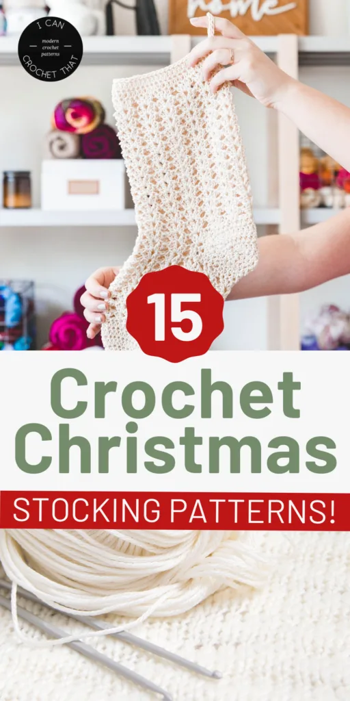 crochet christmas stocking pattern round up