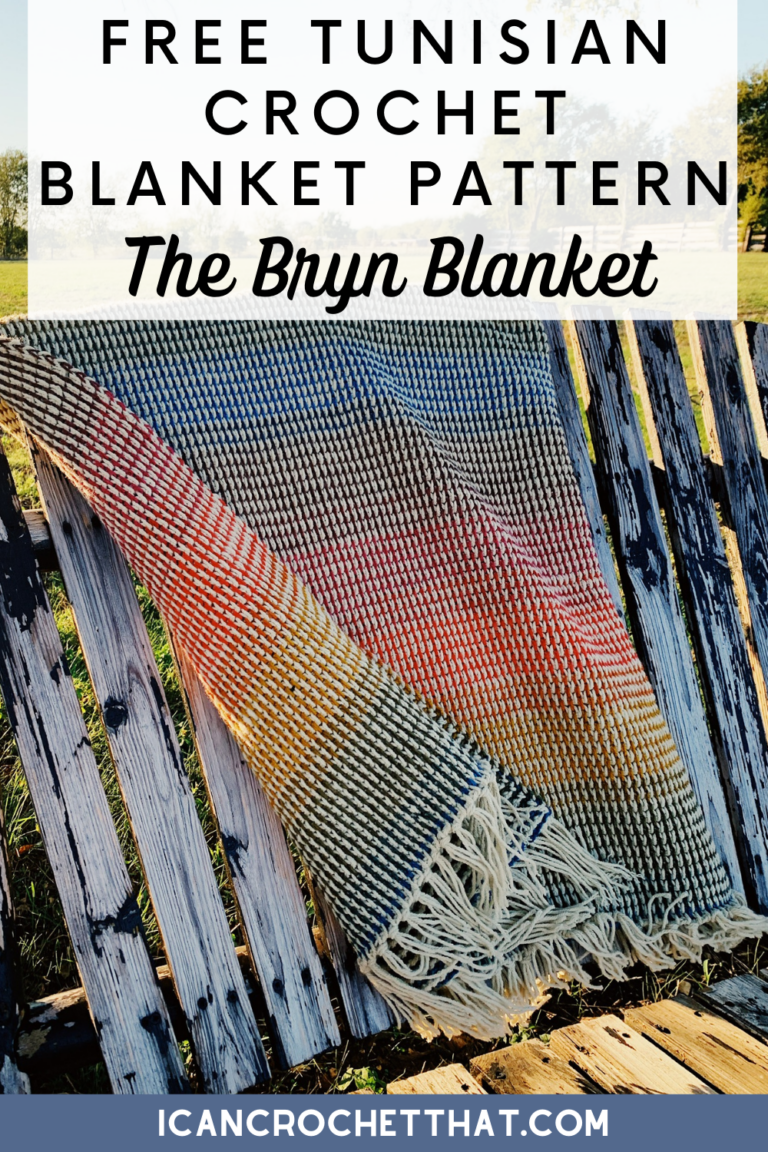 Tunisian Crochet Full Stitch Blanket Pattern The Bryn Blanket