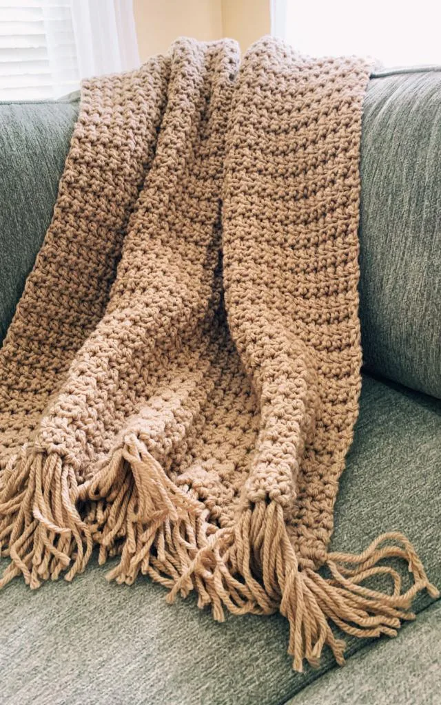 free chunky crochet blanket pattern