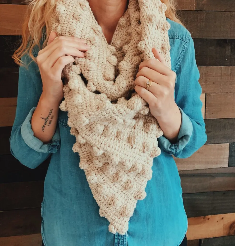 Bobble Stitch Scarf, Bobble Stitch Shawl