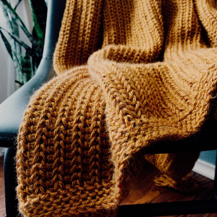 The Drew Throw – A Tunisian Crochet Throw Pattern