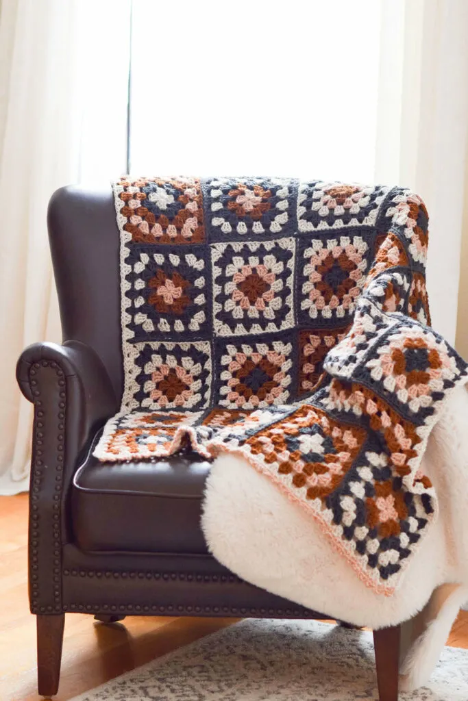 crochet granny square blanket pattern