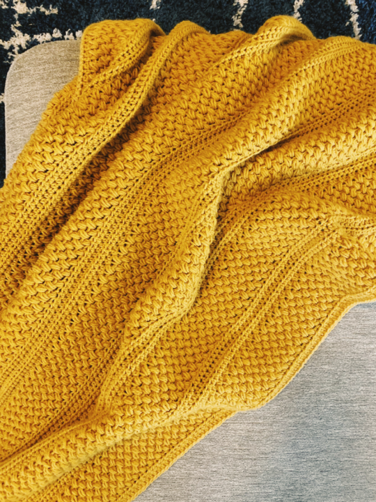 The Finley Throw – A Textured Crochet Blanket Pattern