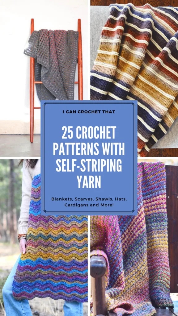 25 self striping yarn crochet patterns
