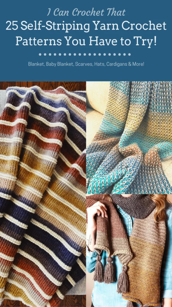 25 self striping yarn crochet patterns to try