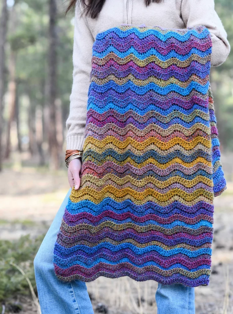 crochet waves blanket pattern