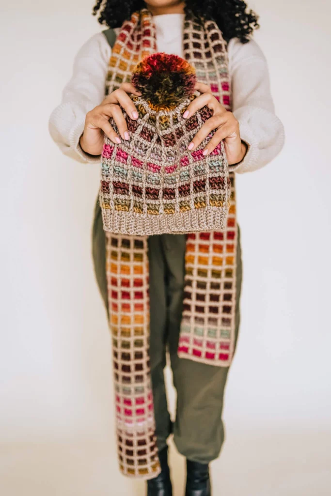 Tunisian crochet hat pattern