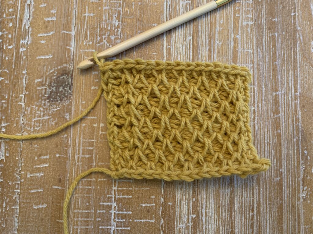 tunisian crochet smock stitch