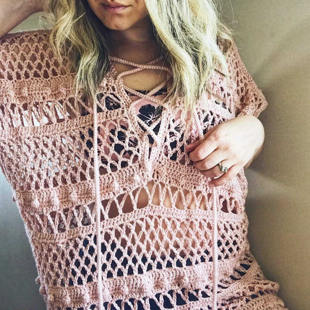 Crochet lace shop cover up