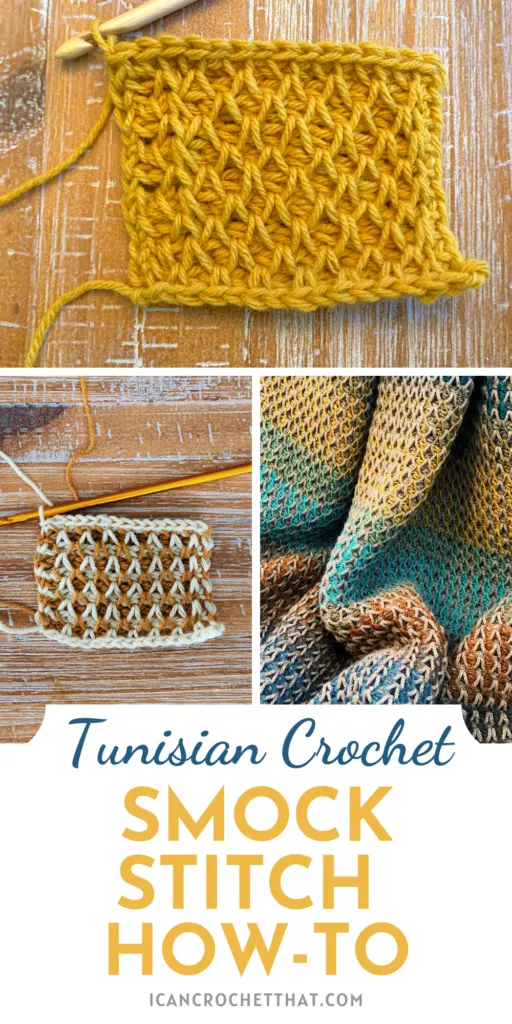 tunisian crochet smock stitch how to