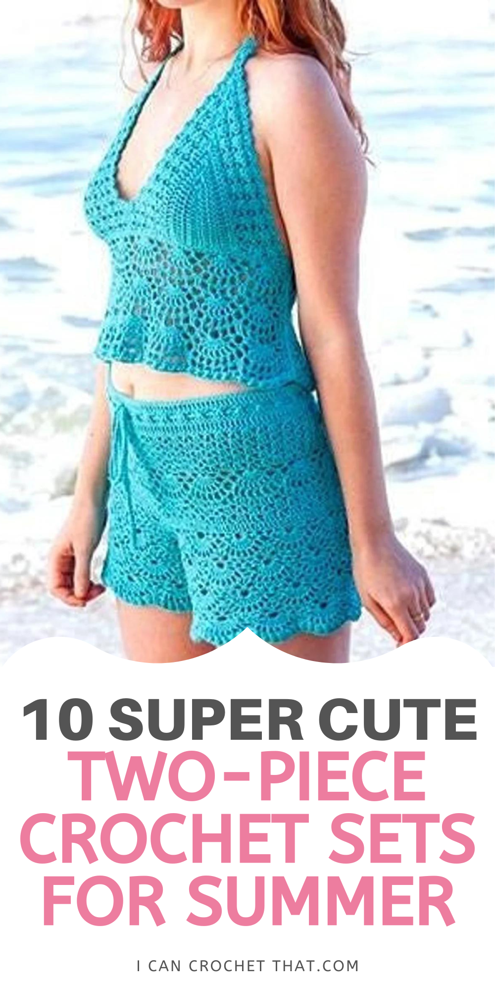 New Cute Multi-Color Crochet Bra Top and Mini Skirt Ser
