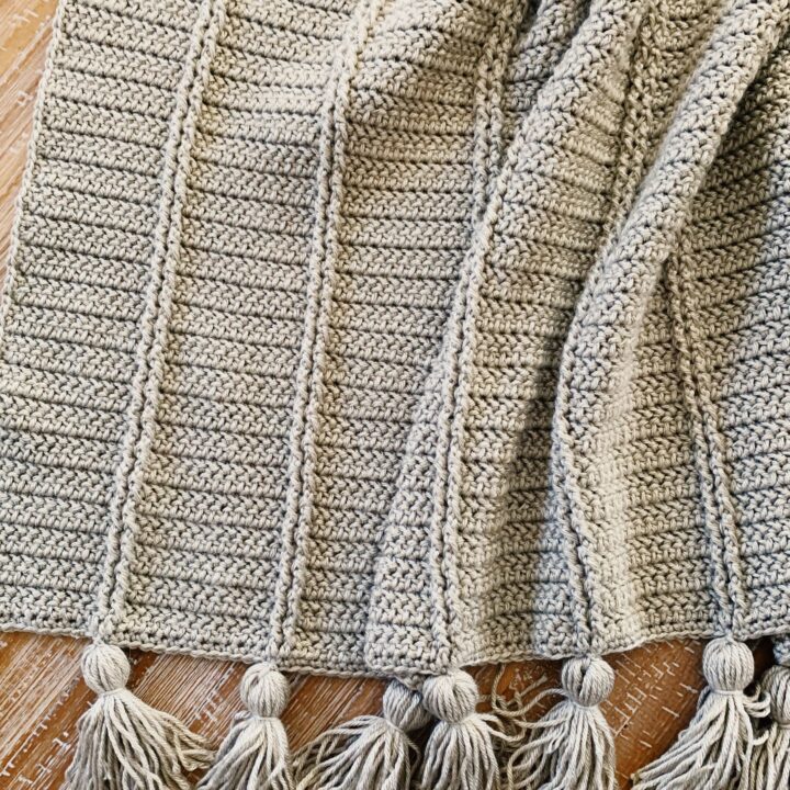 The Kara Blanket – An Easy Textured Crochet Blanket Pattern