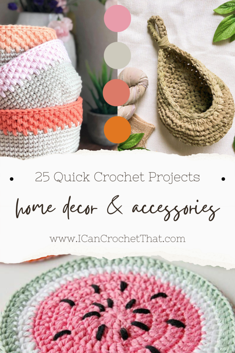 25 Quick Crochet Projects: What to Crochet When You're Bored - I Can ...