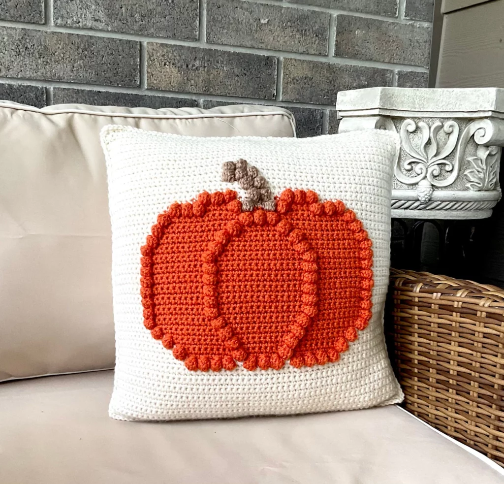 crochet pumpkin pillow pattern