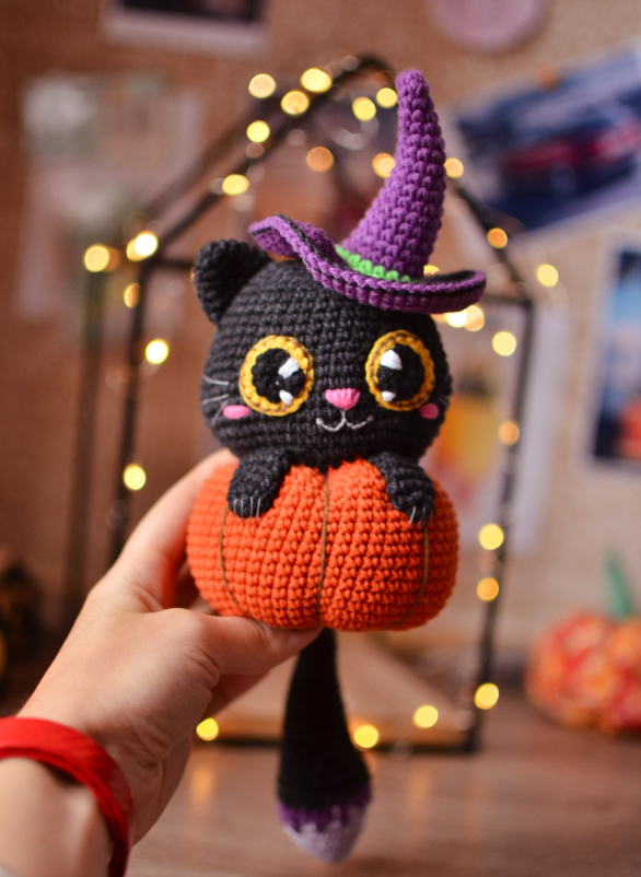 crochet halloween cat pattern