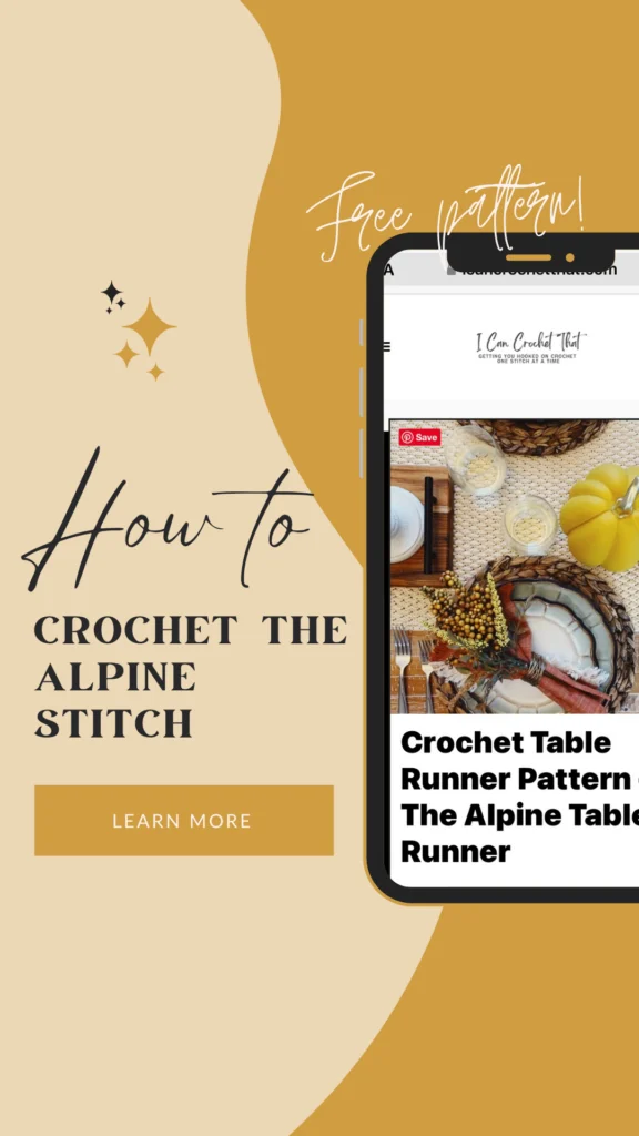 how to crochet that alpine stitch