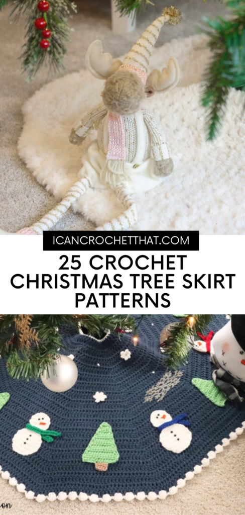 easy and free crochet christmas tree skirt patterns