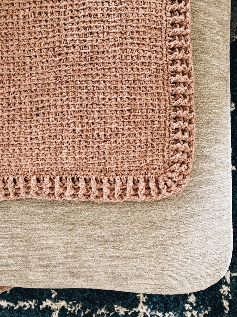 crochet chenille throw pattern