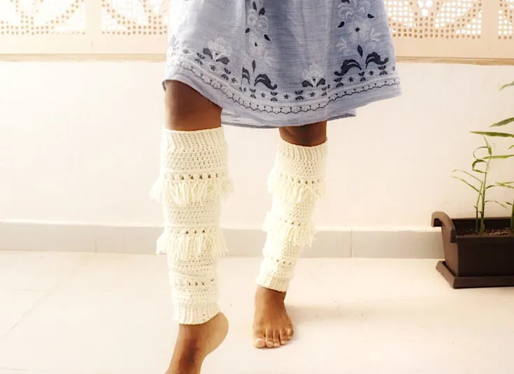 The Lace Crochet Leg Warmers PATTERN