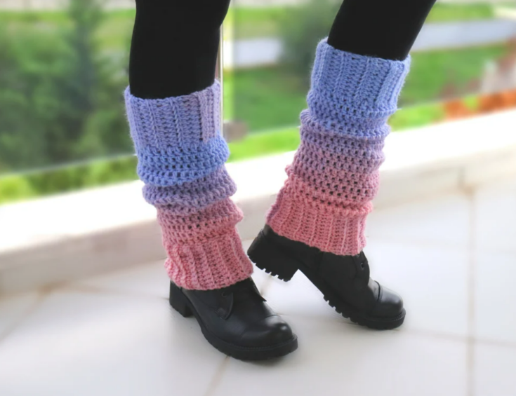 Mountain Crochet Leg Warmers by Blue Star Crochet - Underground