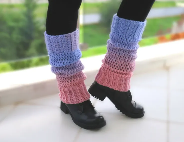 My Hobby Is Crochet: Ribby Legwarmers - Free Crochet Pattern