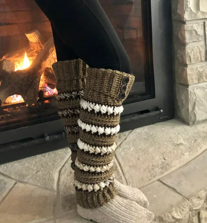 Crochet Flared Legwarmers PATTERN ONLY -  Ireland