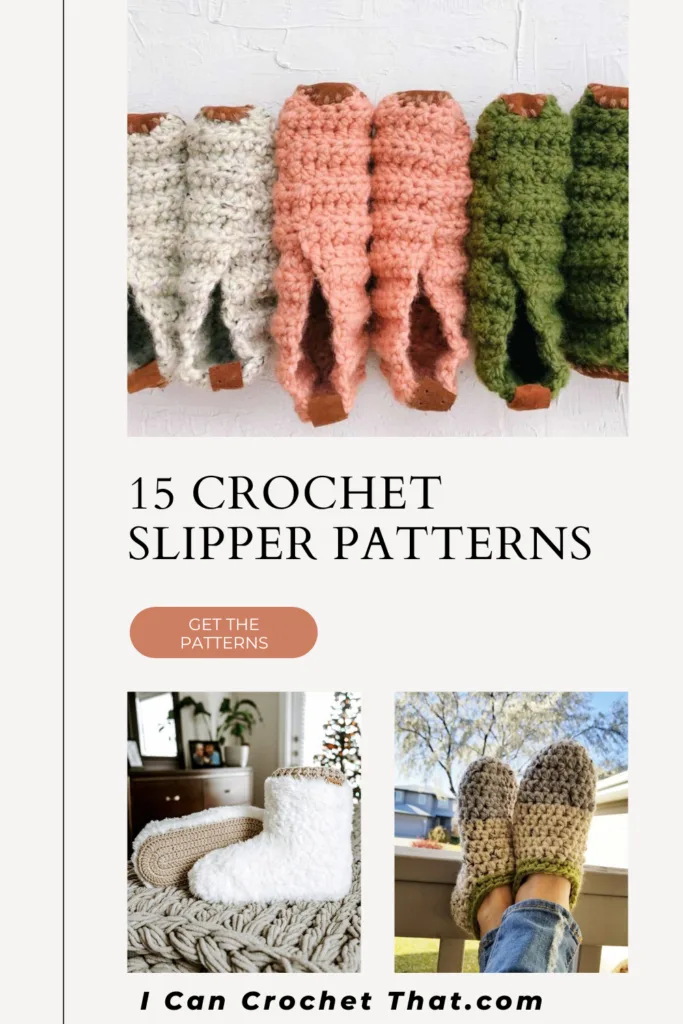 One hour discount crochet slippers pattern