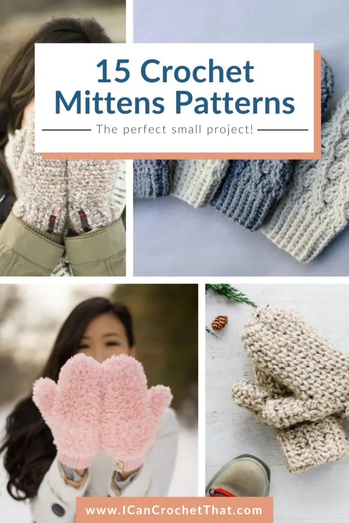 Crochet Faux Fur Mittens - All About Ami