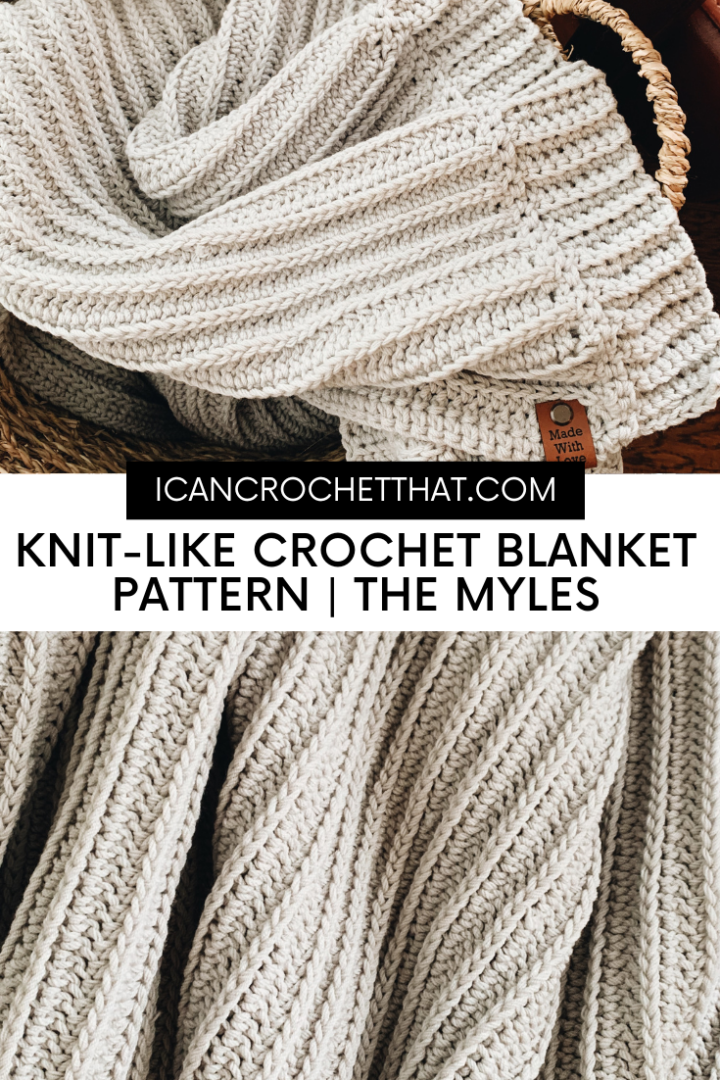 KnitLike Crochet Blanket Pattern The Myles Blanket I Can Crochet That