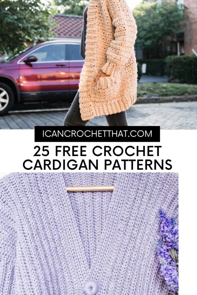 25 Free Crochet Cardigan Patterns for All Seasons - I Can Crochet That