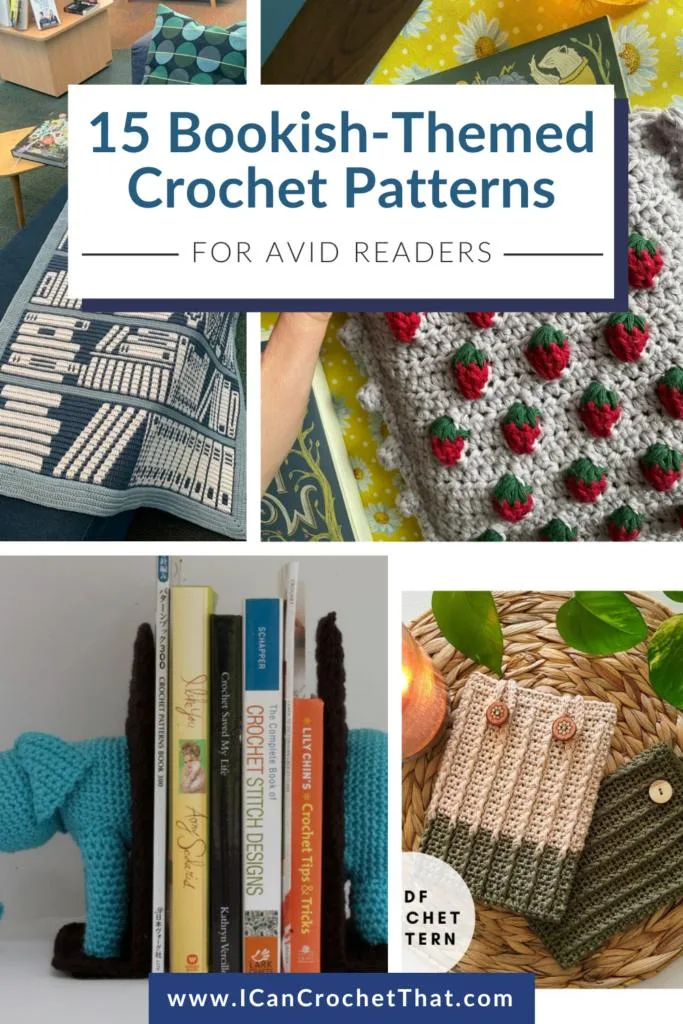 Crochet Book Cover: 15 Wonderful Crochet Pattern To Cover Your Books:  (Crochet Hook A, Crochet Accessories, Crochet Patterns, Crochet Books, Easy