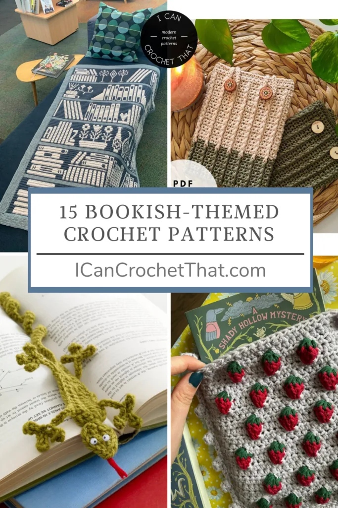 15 Bookish-Themed Crochet Patterns for the Avid Reader in Your Life