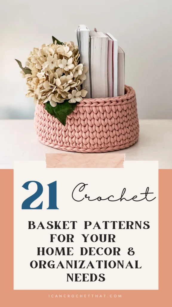 Home Basics Large Crochet Plastic Basket, STORAGE ORGANIZATION