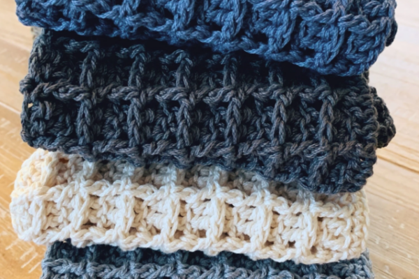 waffle-stitch-crochet-dishcloth-pattern