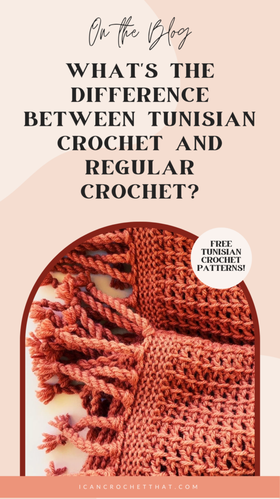difference between Tunisian and regular crochet