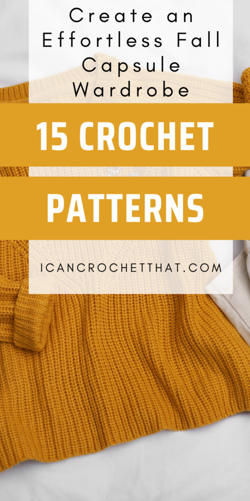 fall crochet capsule wardrobe