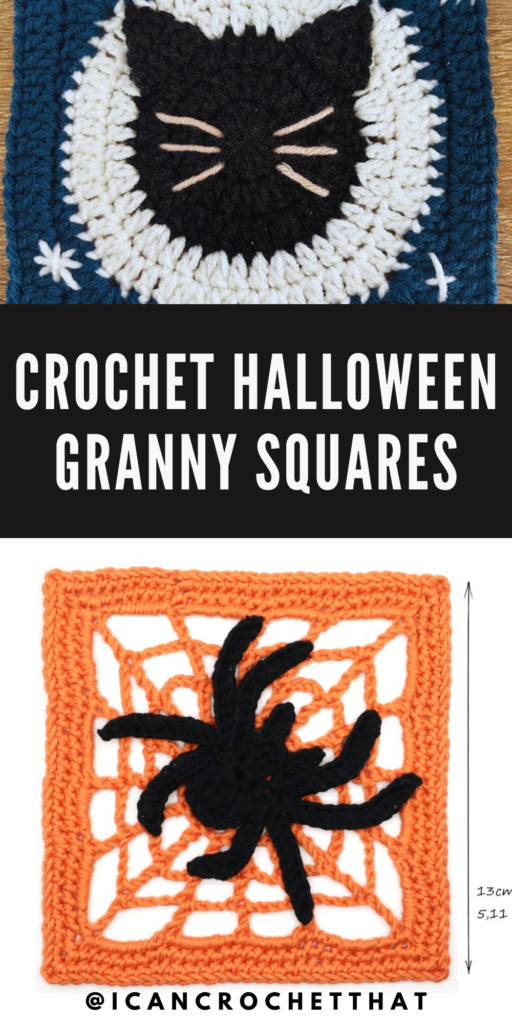 Craft Spooky Elegance: Halloween Crochet Granny Squares