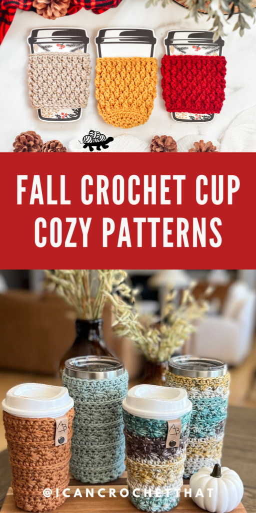 15 Must-Try Fall Crochet Cup Cozy Patterns for Warm Beverages - I