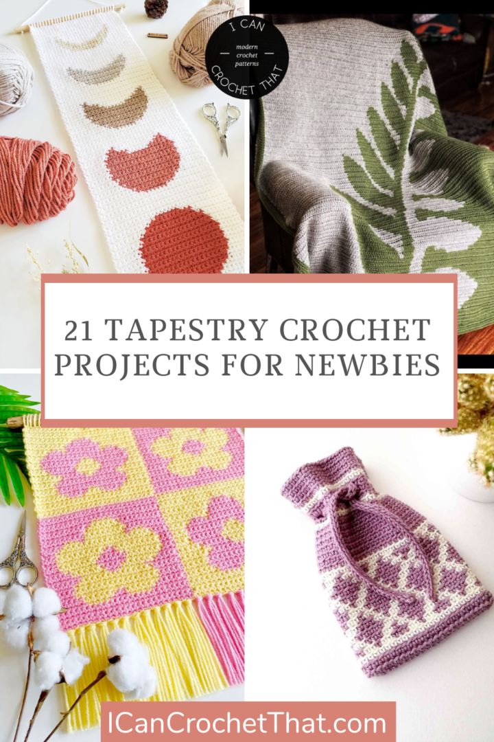 21 Easy Tapestry Crochet Projects for Beginners! I Can Crochet That