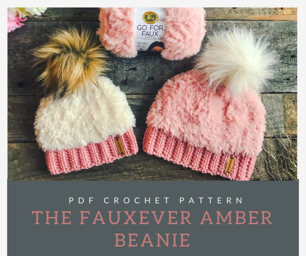 Crocheted Faux Fur Hat - FREE pattern - Nana's Favorites