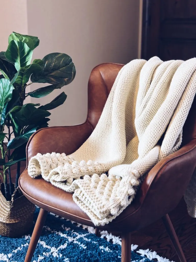 The Ophelia: Your Go-To Free Tunisian Crochet Winter Throw Pattern
