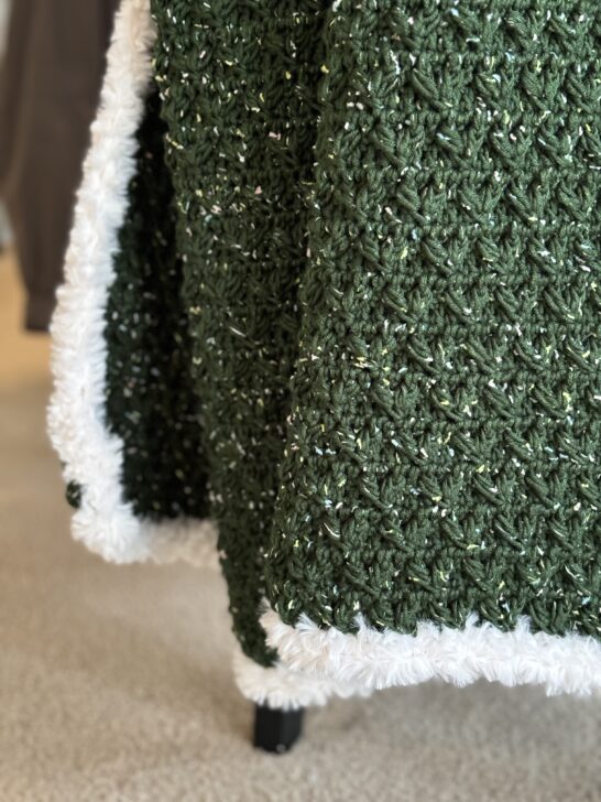 The Palmer Blanket | Crochet Leaf Hopper Stitch Pattern